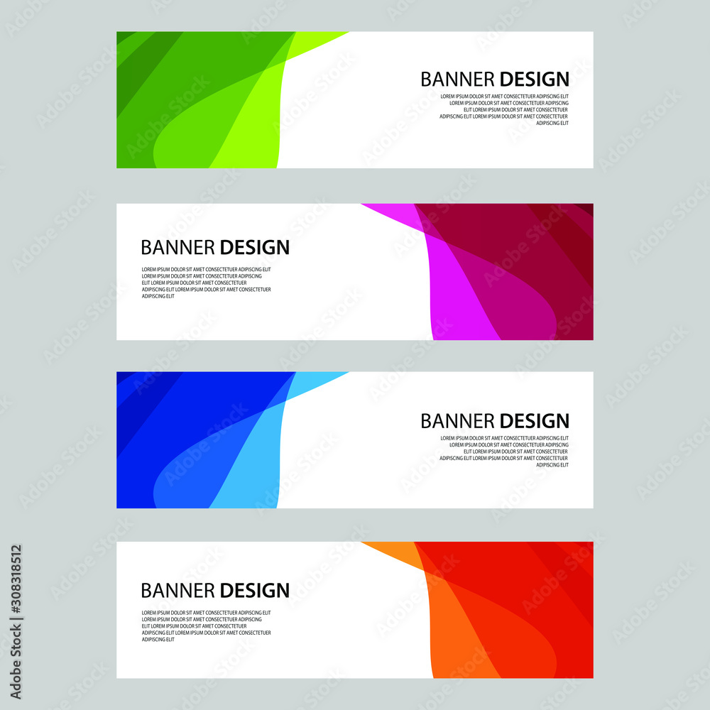Fototapeta premium Vector Abstract design banner web template