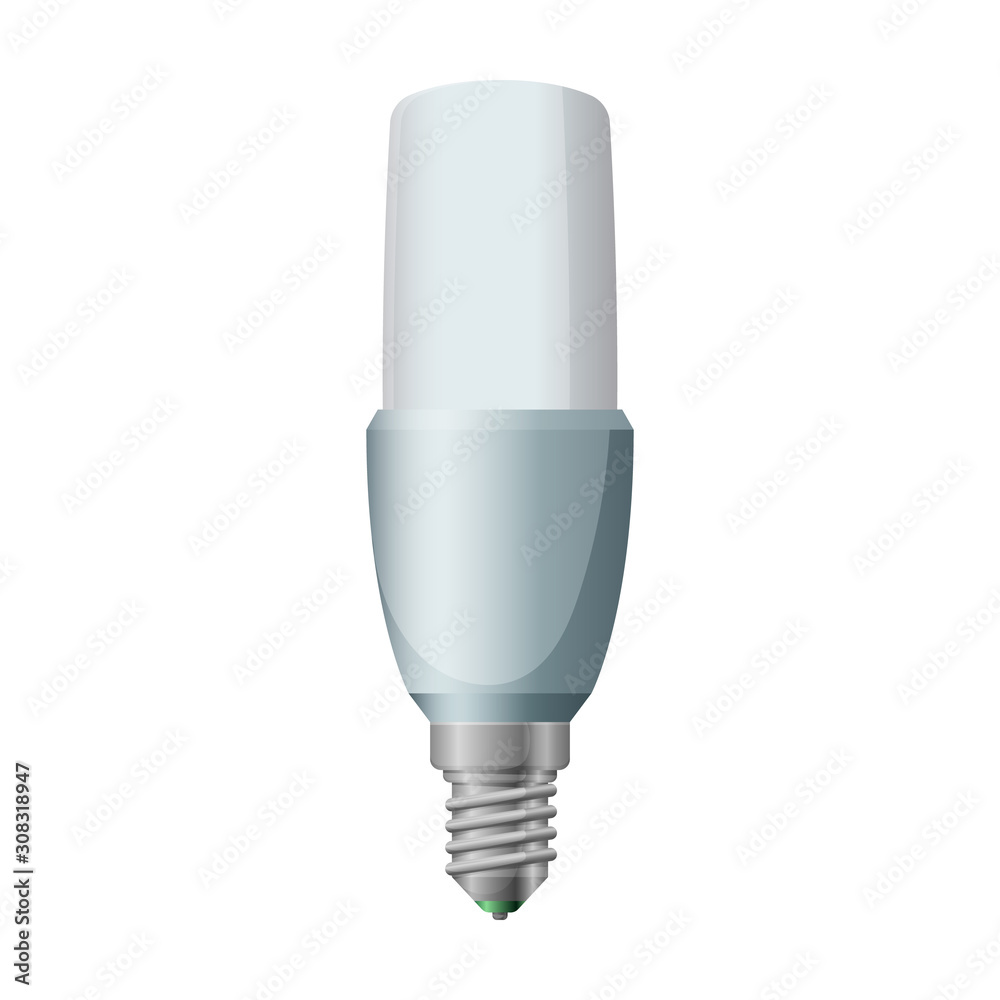 Halogen bulb vector icon. Realistic vector icon isolated on white background halogen bulb. Halogen bulb vector icon. Realistic vector icon isolated on white background halogen bulb.