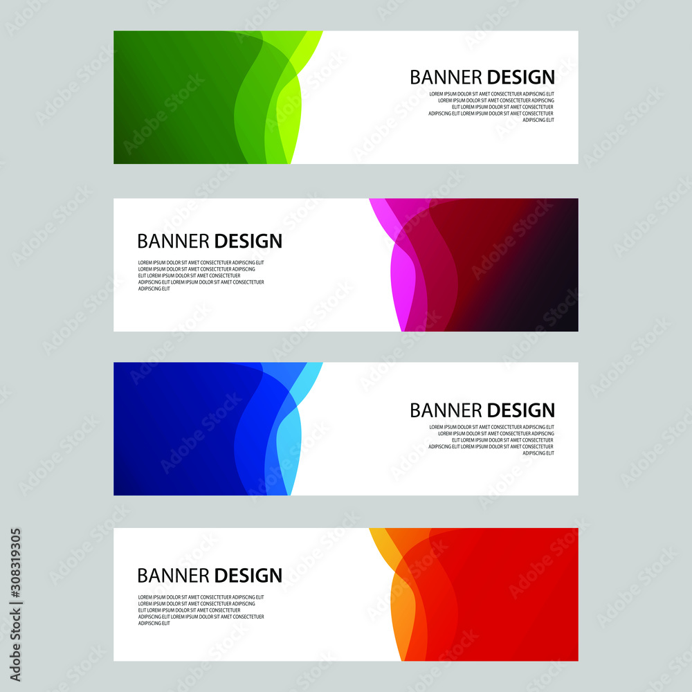 Fototapeta premium Vector Abstract design banner web template