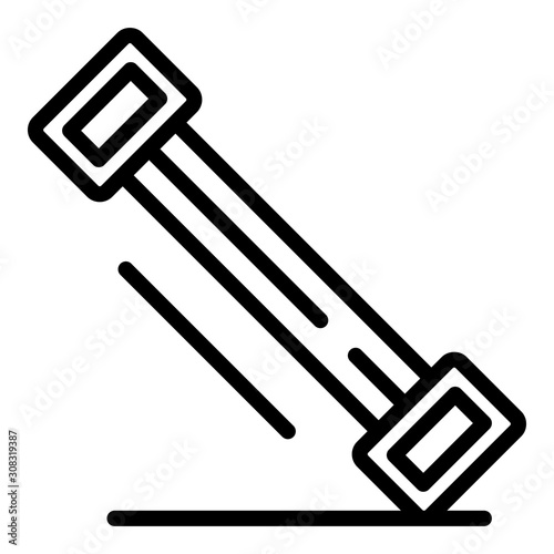 Stretch tool icon. Outline stretch tool vector icon for web design isolated on white background