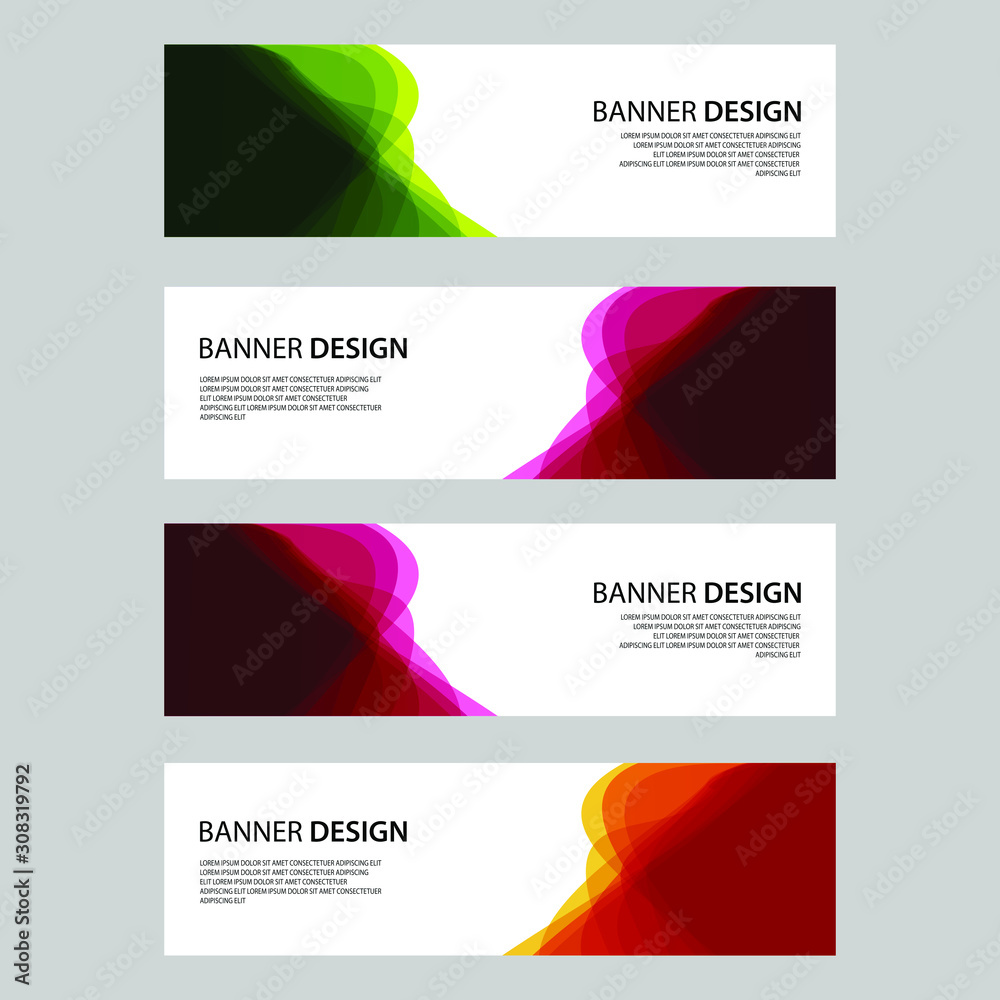 Fototapeta premium Vector Abstract design banner web template