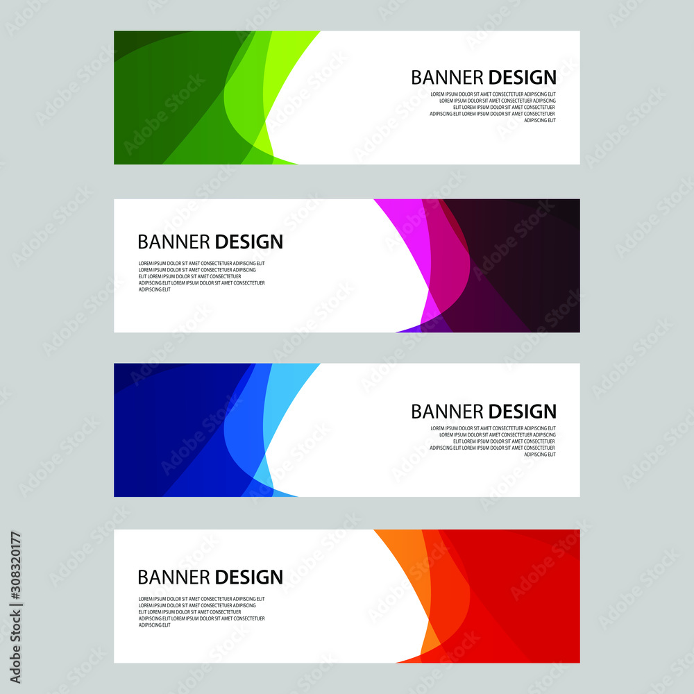 Fototapeta premium Vector Abstract design banner web template