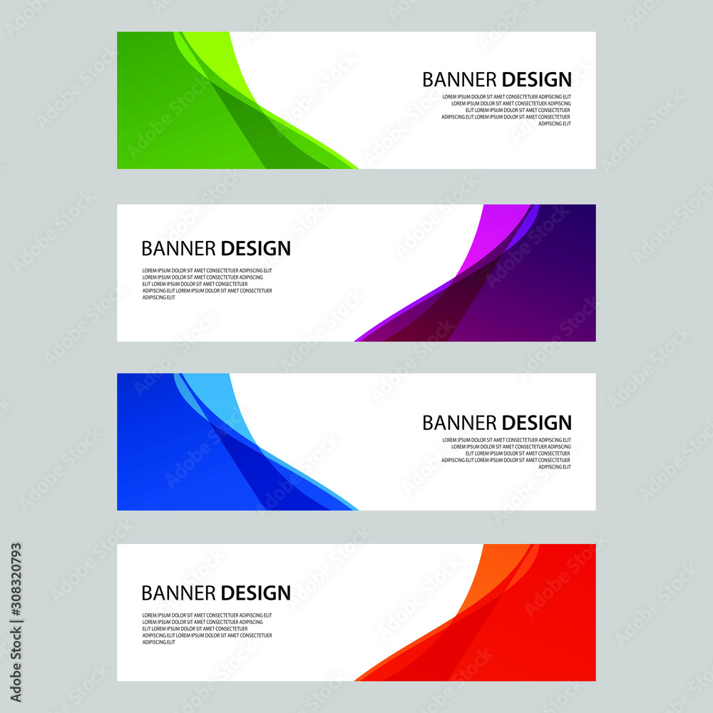 Fototapeta premium Vector Abstract design banner web template