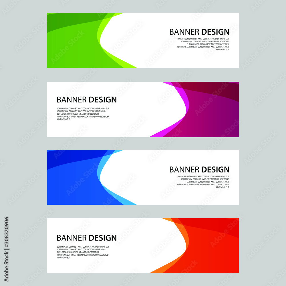 Fototapeta premium Vector Abstract design banner web template