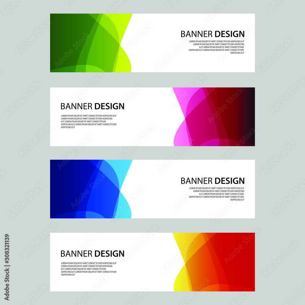 Fototapeta premium Vector Abstract design banner web template