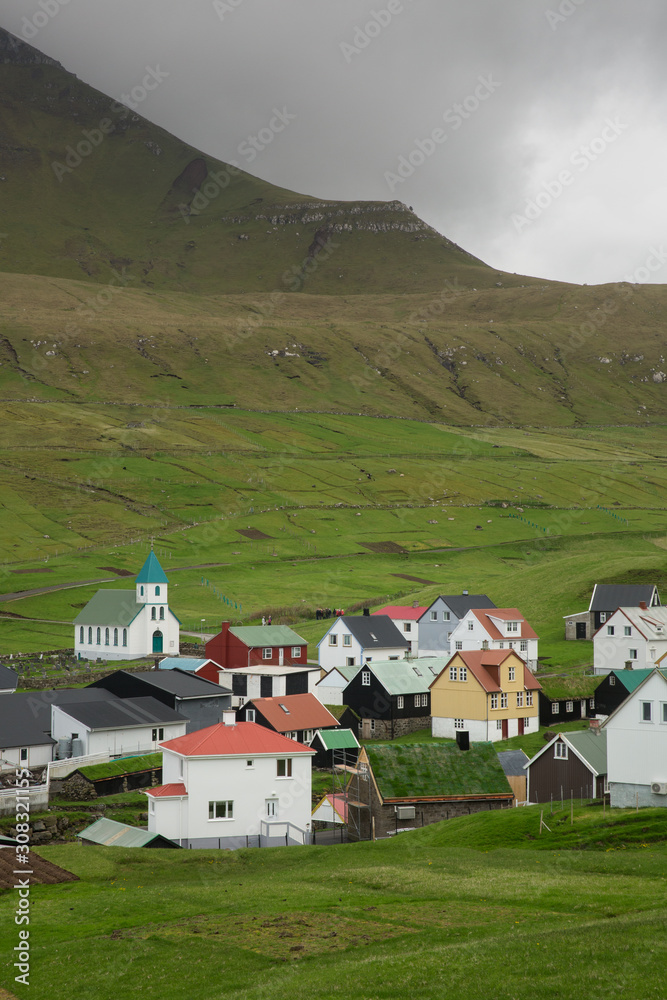Small village in the Faroe Islands