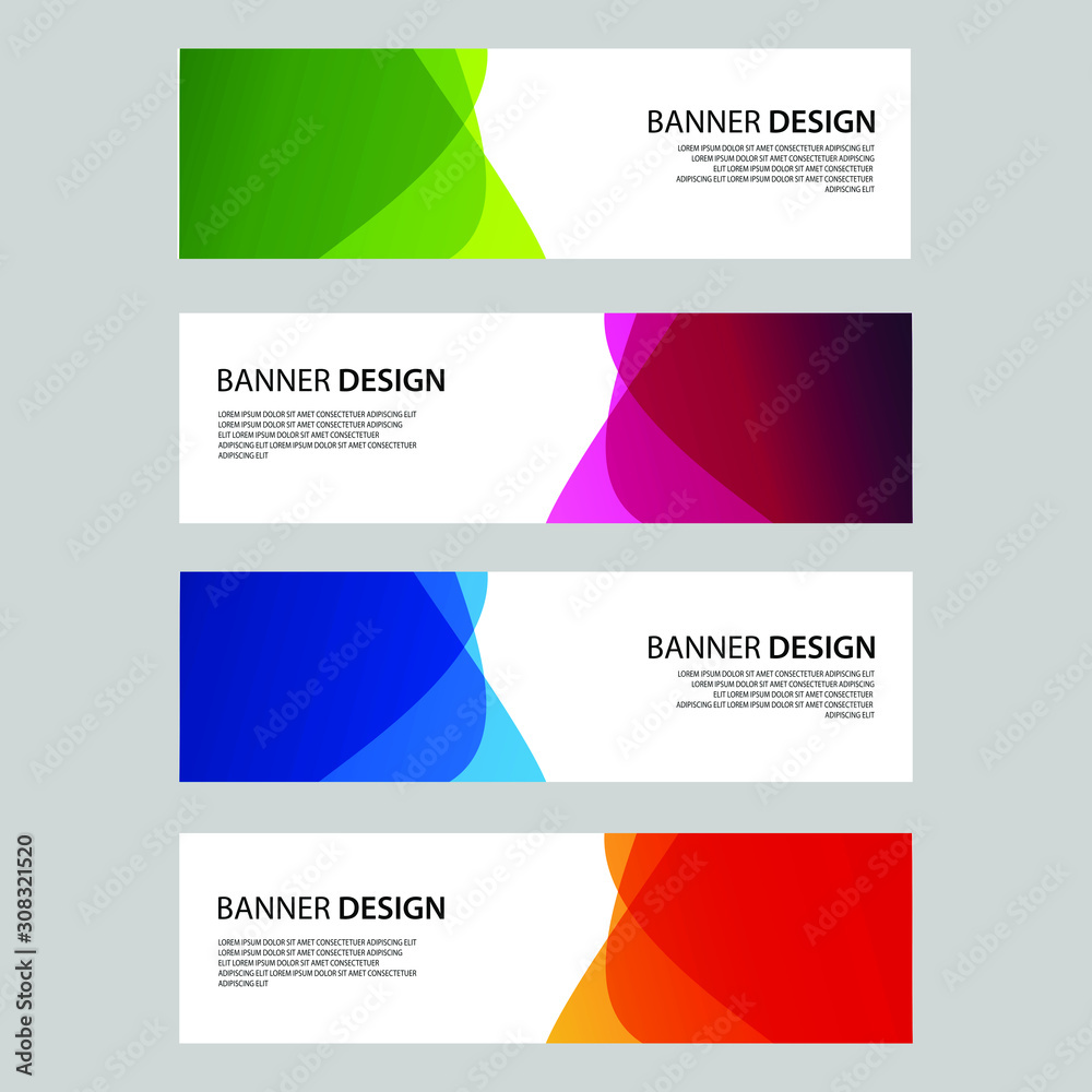 Fototapeta premium Vector Abstract design banner web template