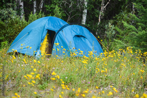 Tourist tent.