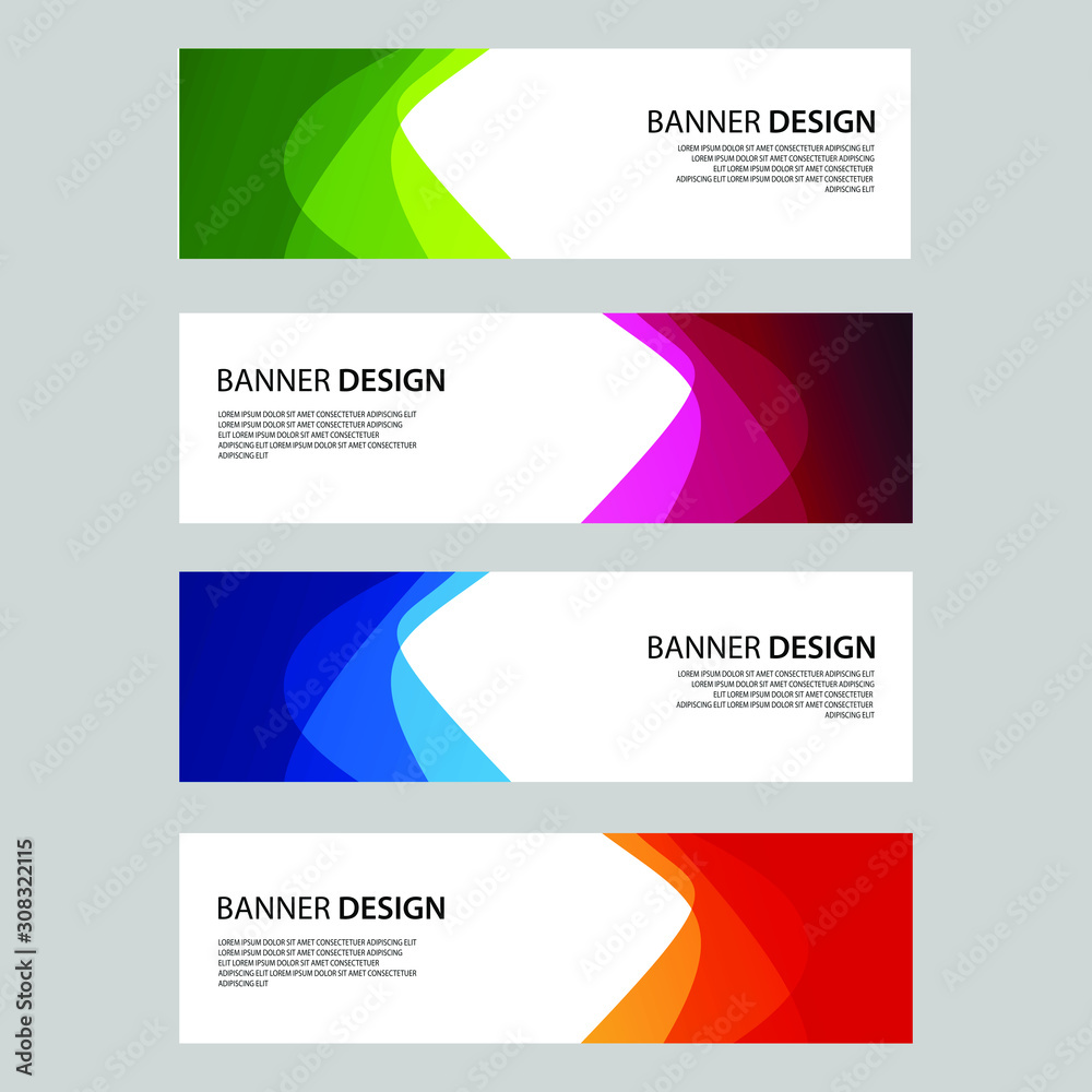 Fototapeta premium Vector Abstract design banner web template