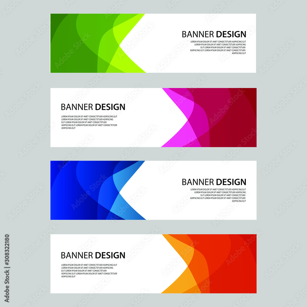 Fototapeta premium Vector Abstract design banner web template