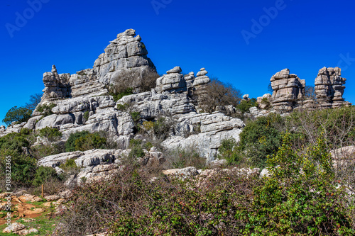 El Torcal de Antequera, Andalusia, Spain, near Antequera, province Malaga.