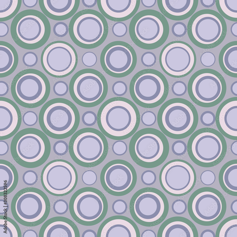 Abstract repeating circles. Vector spotty seamless pattern.