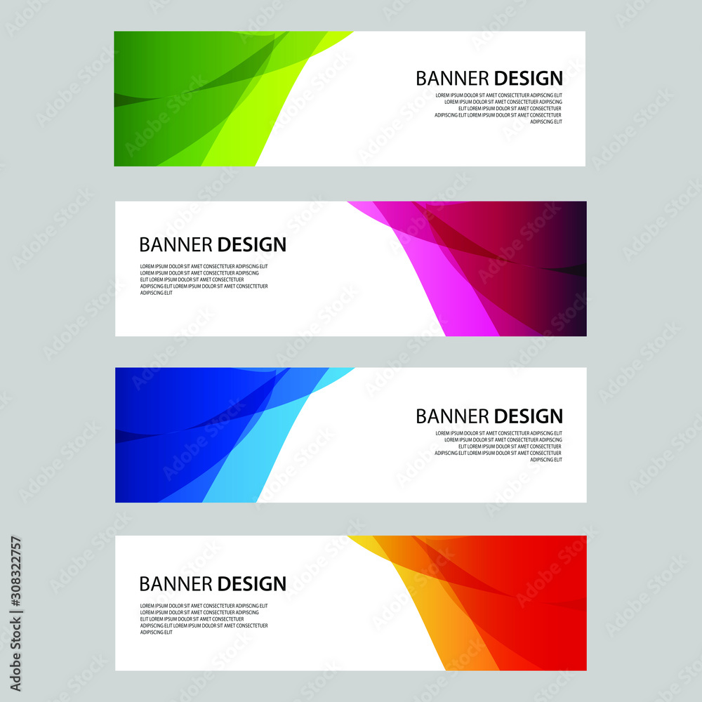 Fototapeta premium Vector Abstract design banner web template