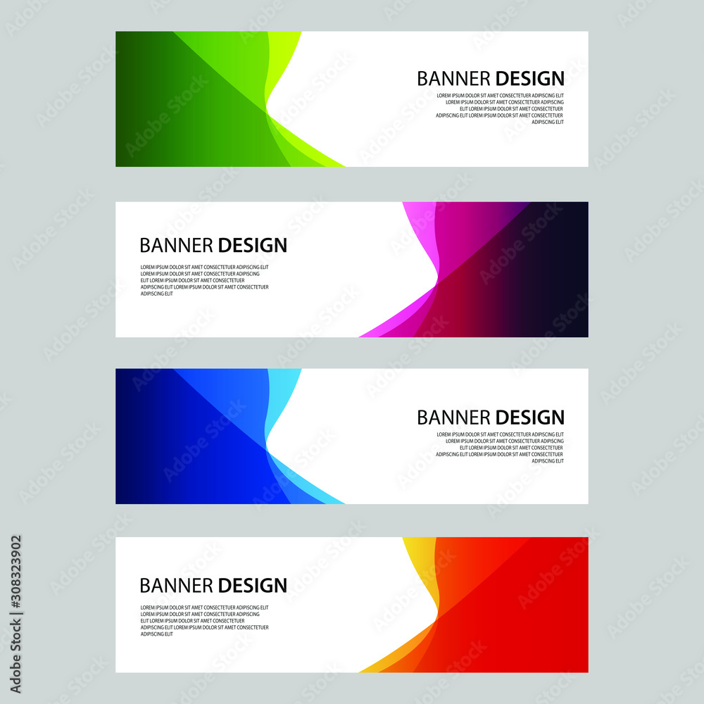 Fototapeta premium Vector Abstract design banner web template