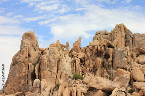 Rock formations in Joshua Tree National Park, California