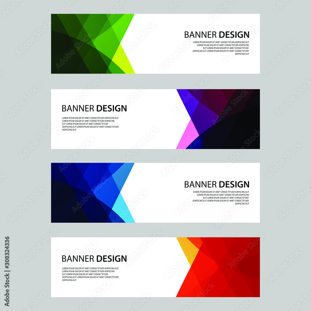 Fototapeta premium Vector Abstract design banner web template