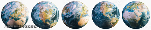Planet Earth continental cartography