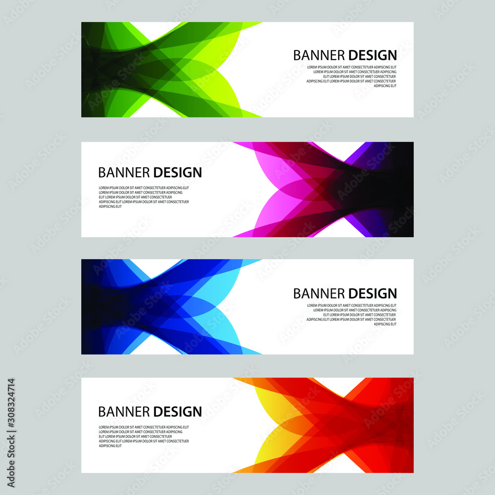 Fototapeta premium Vector Abstract design banner web template
