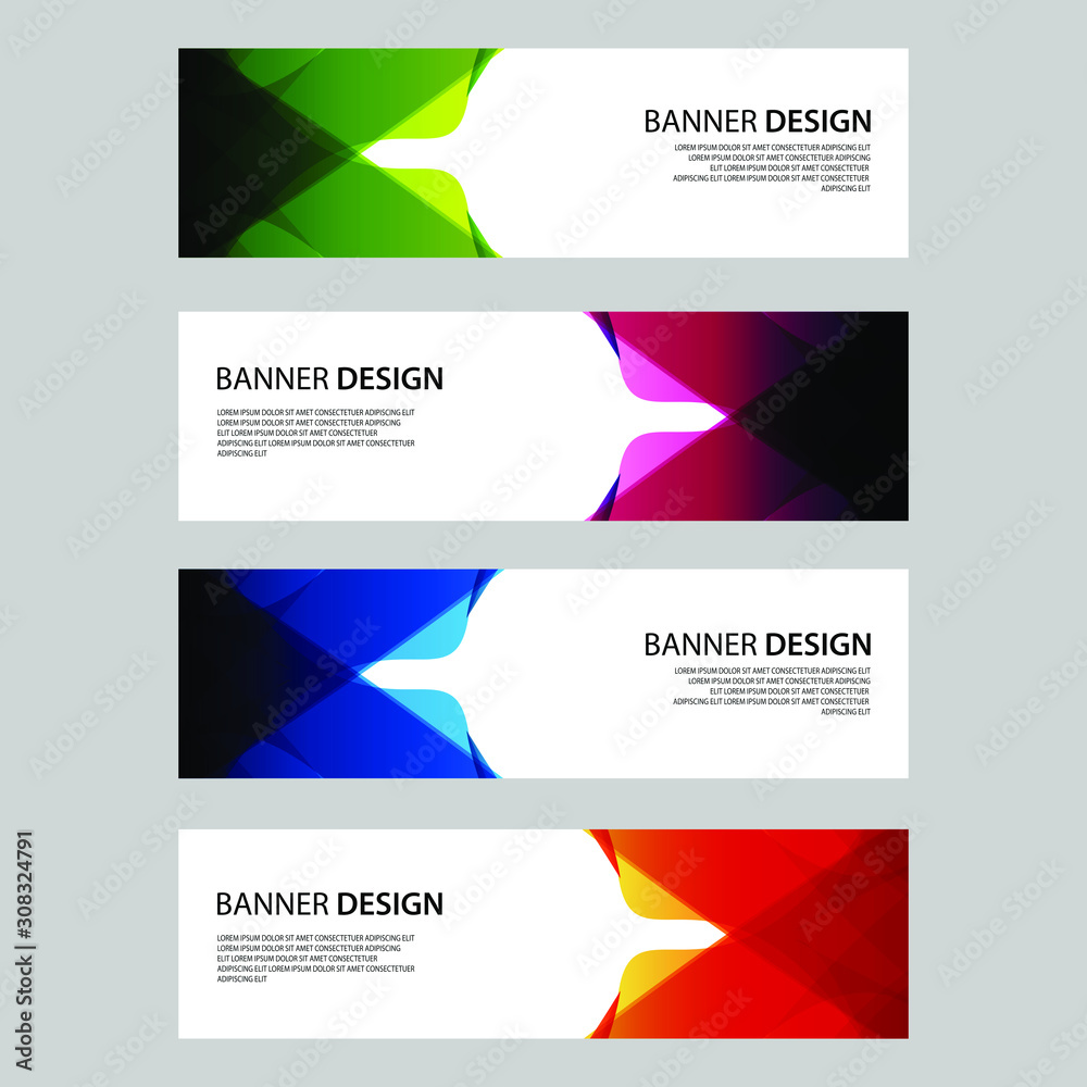 Vector Abstract design banner web template Vector Abstract design banner web template