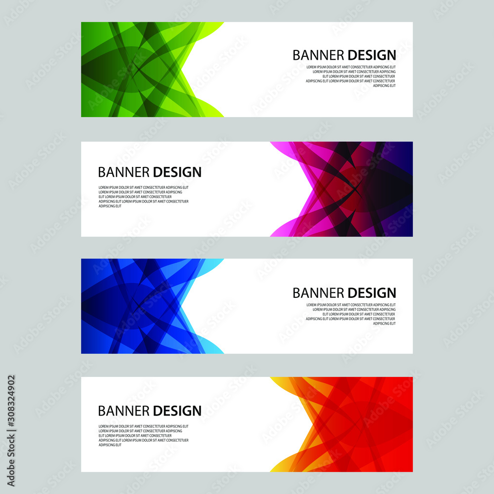 Fototapeta premium Vector Abstract design banner web template