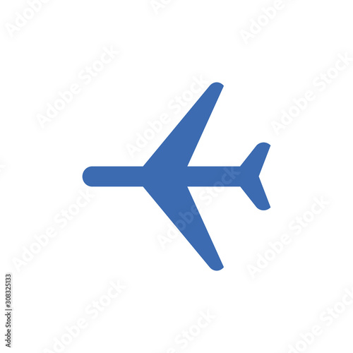 Plane icon vector, solid logo illustration, pictogram isolated on white © SERG