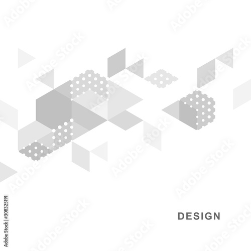 Abstract geometric technological background. Vector creative design.