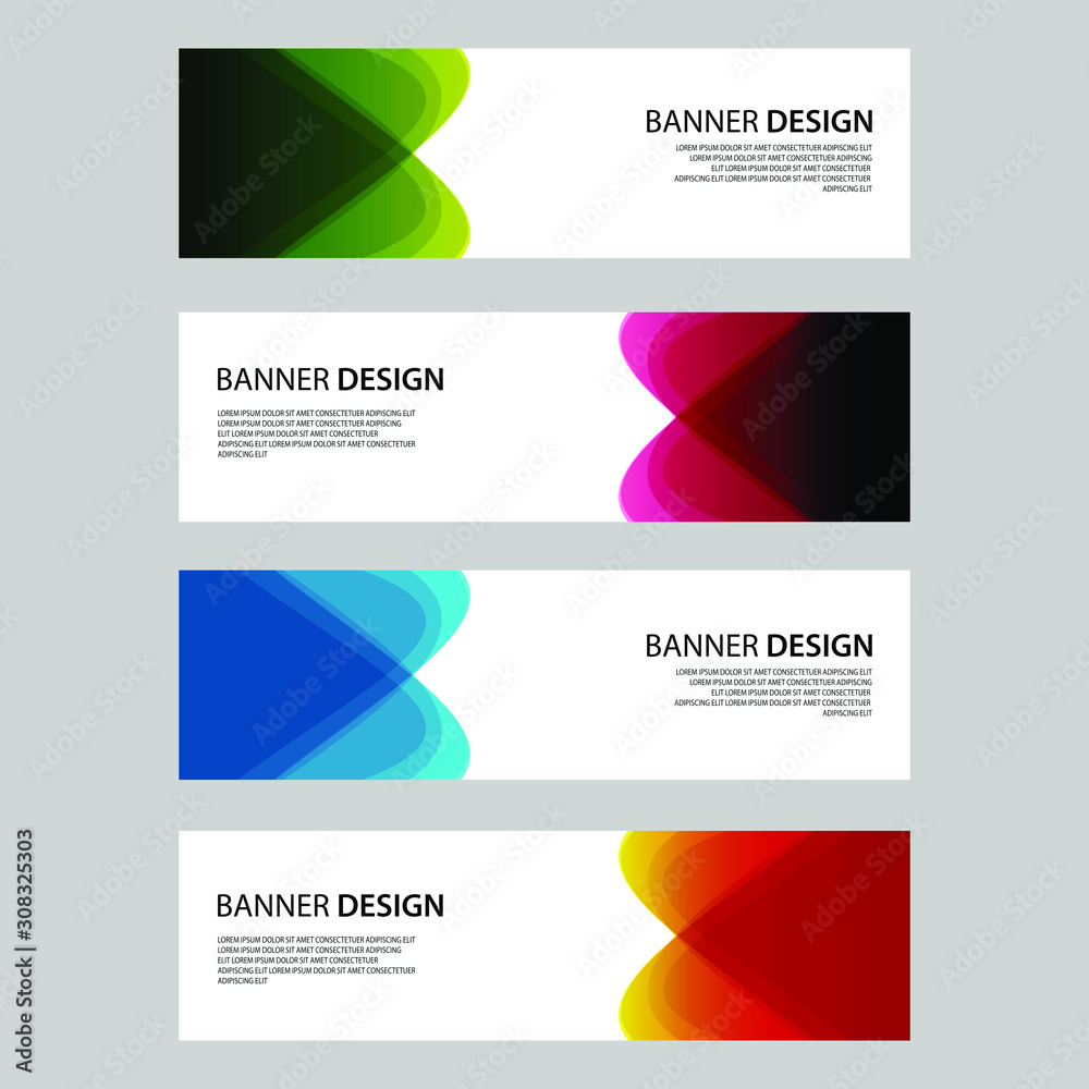 Fototapeta premium Vector Abstract design banner web template