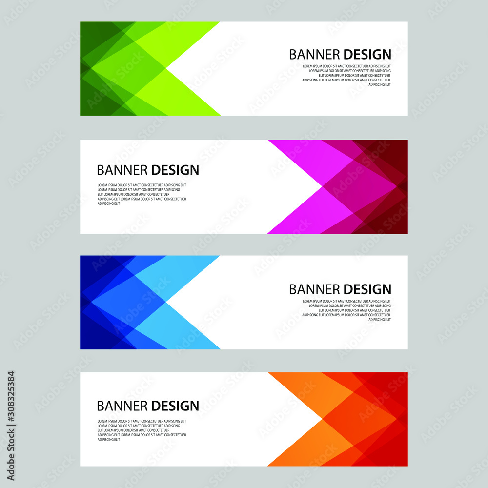 Vector Abstract design banner web template Vector Abstract design banner web template
