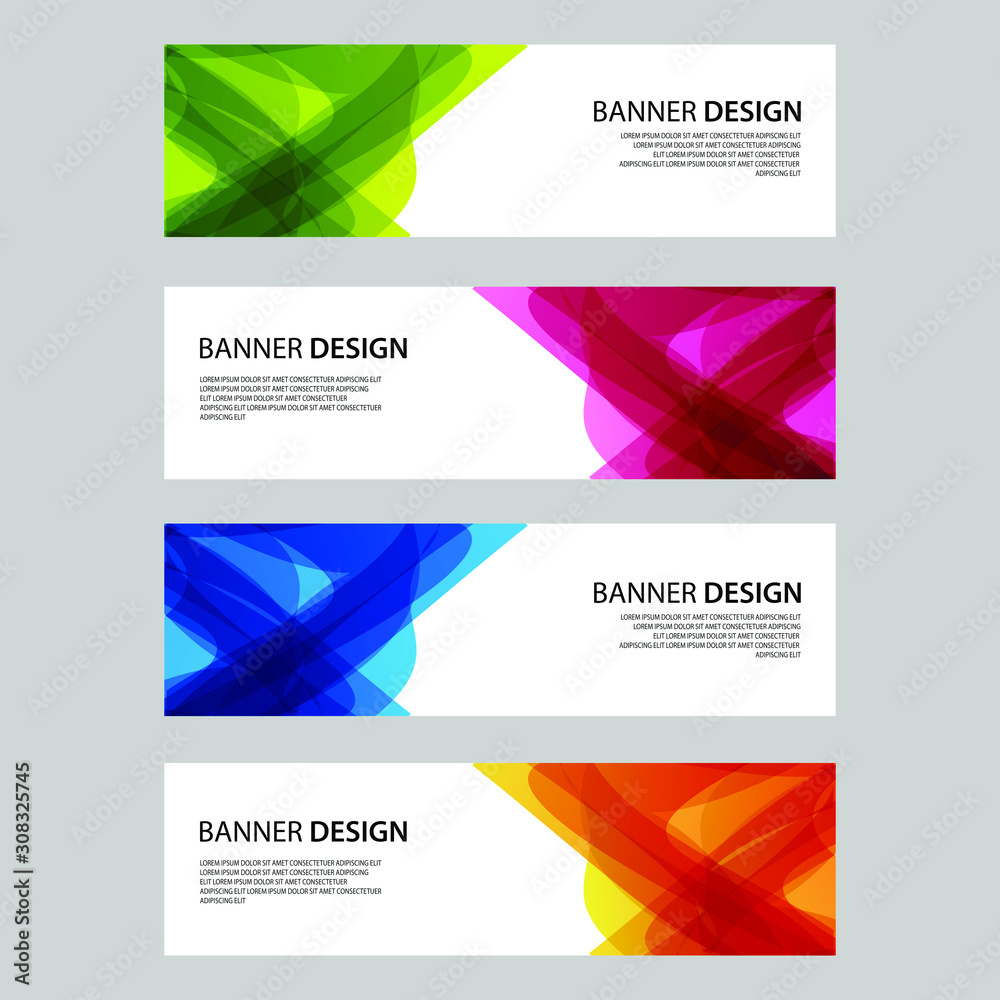 Fototapeta premium Vector Abstract design banner web template