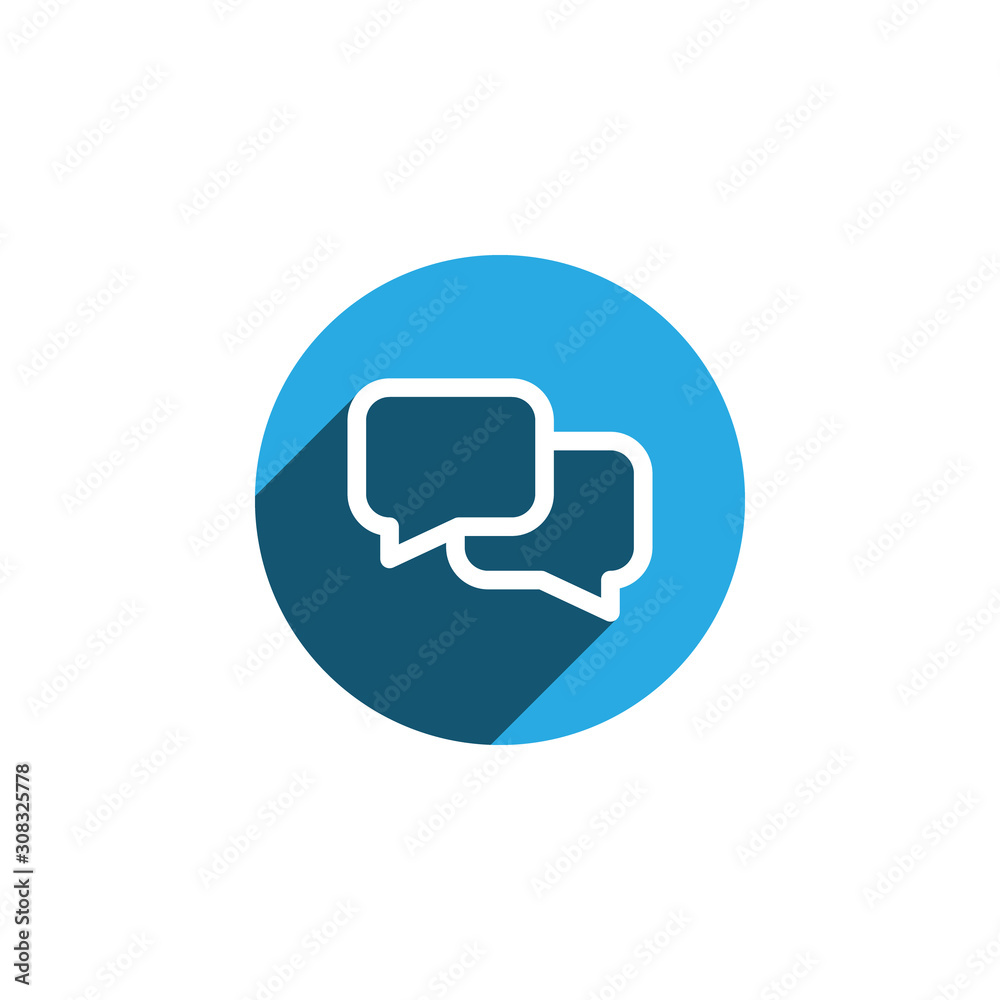 Speech bubbles icon illustration in trendy style. Chat bubble, Message icons for modern web and mobile application UI designs. Speech bubbles icon illustration in trendy style. Chat bubble, Message icons for modern web and mobile application UI designs.