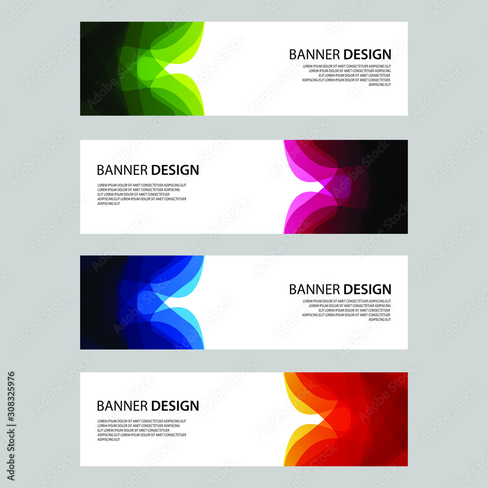 Fototapeta premium Vector Abstract design banner web template