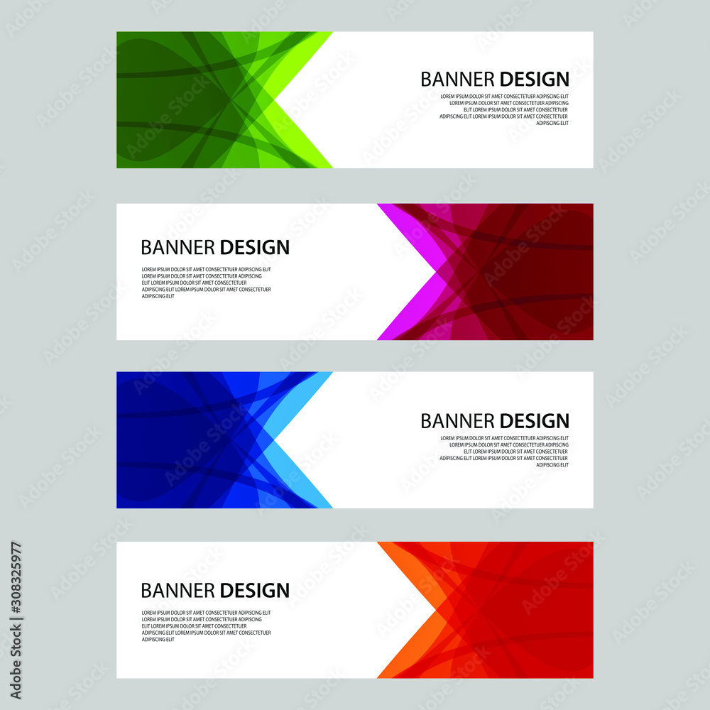Fototapeta premium Vector Abstract design banner web template