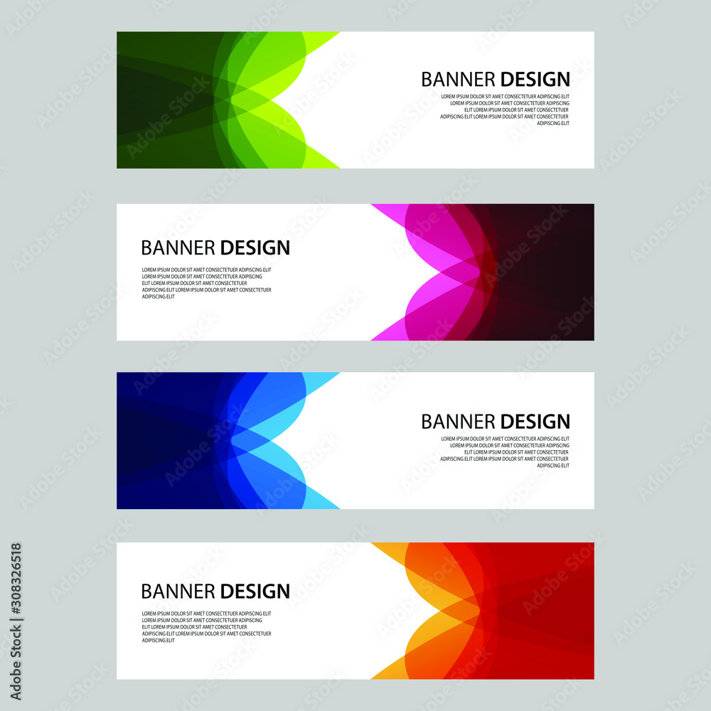 Vector Abstract design banner web template Vector Abstract design banner web template