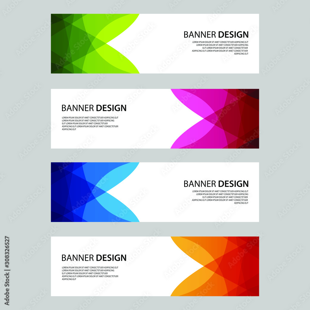 Fototapeta premium Vector Abstract design banner web template