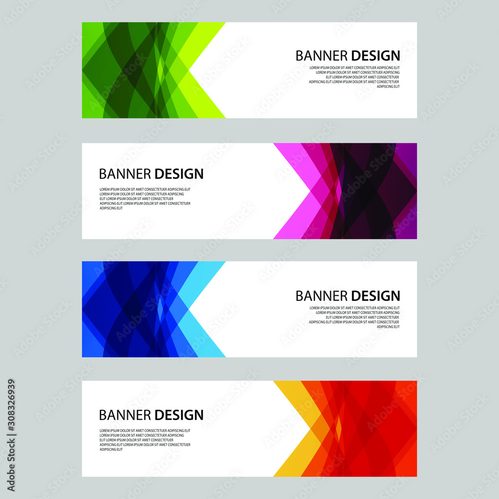 Fototapeta premium Vector Abstract design banner web template