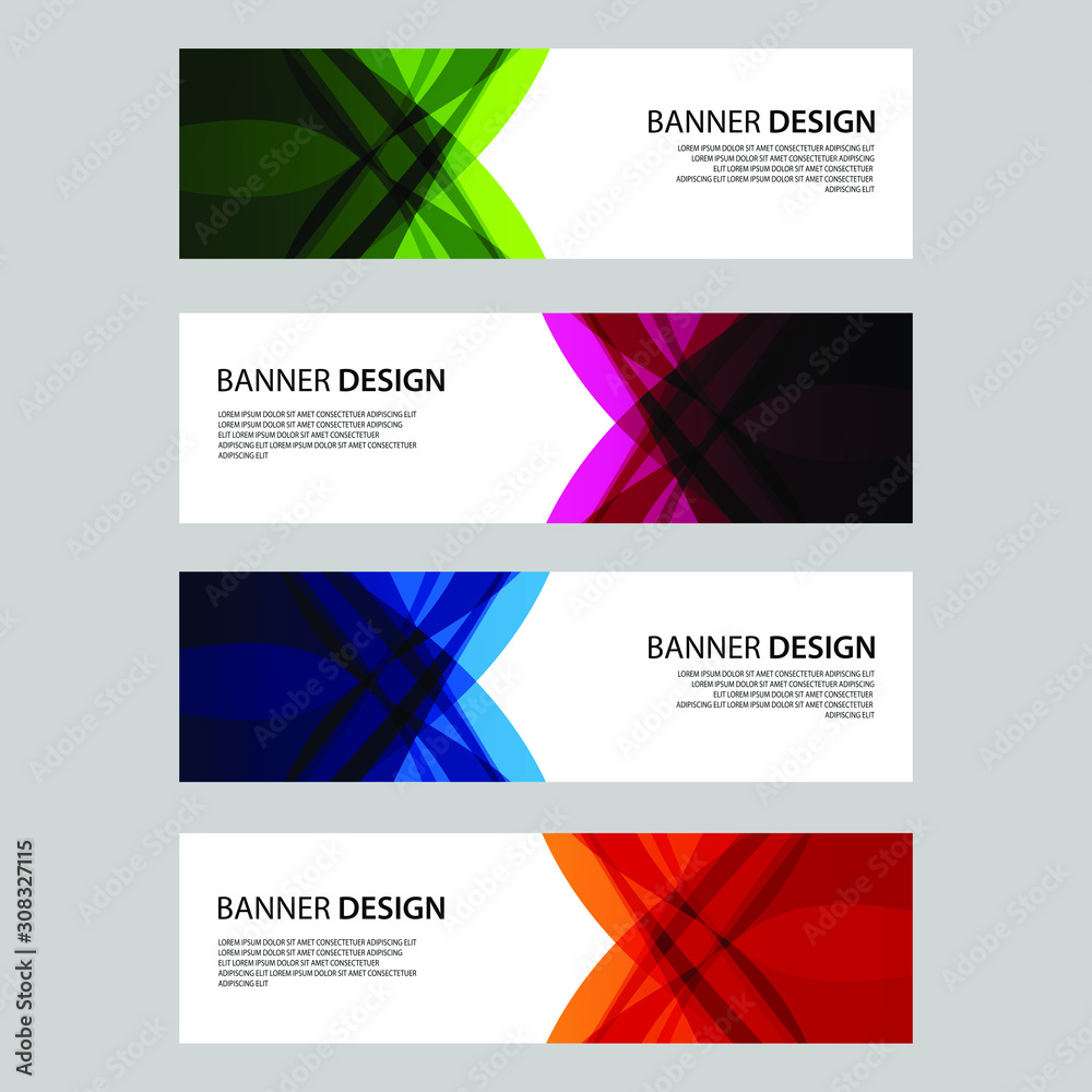 Fototapeta premium Vector Abstract design banner web template