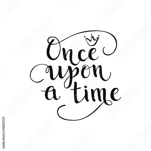 Once upon a time quote. Vector