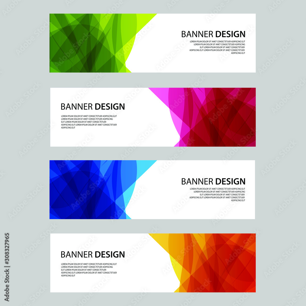 Fototapeta premium Vector Abstract design banner web template
