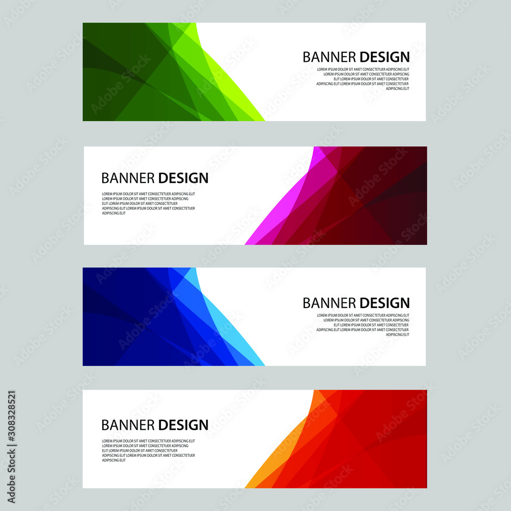 Fototapeta premium Vector Abstract design banner web template