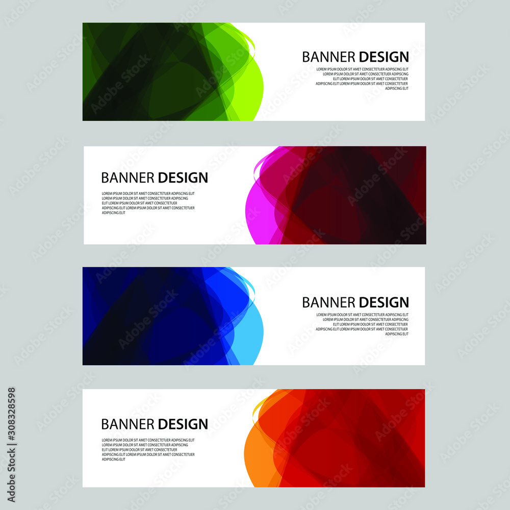 Fototapeta premium Vector Abstract design banner web template