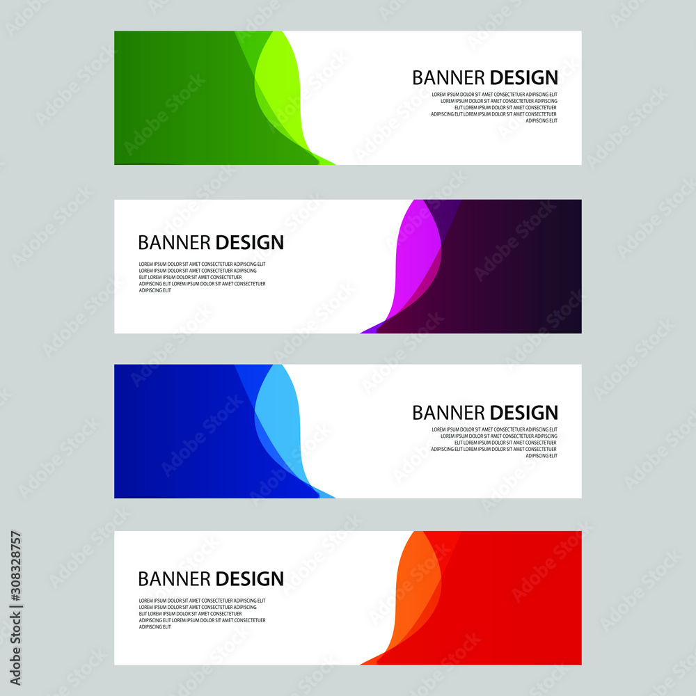 Fototapeta premium Vector Abstract design banner web template