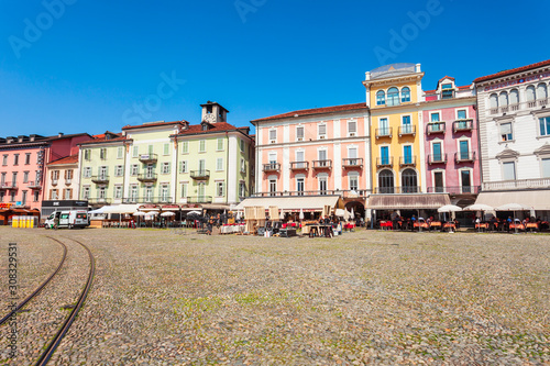 Locarno town on Lake Maggiore