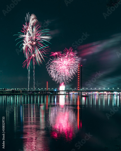 Fireworks in Düsseldorf, Japan Day.