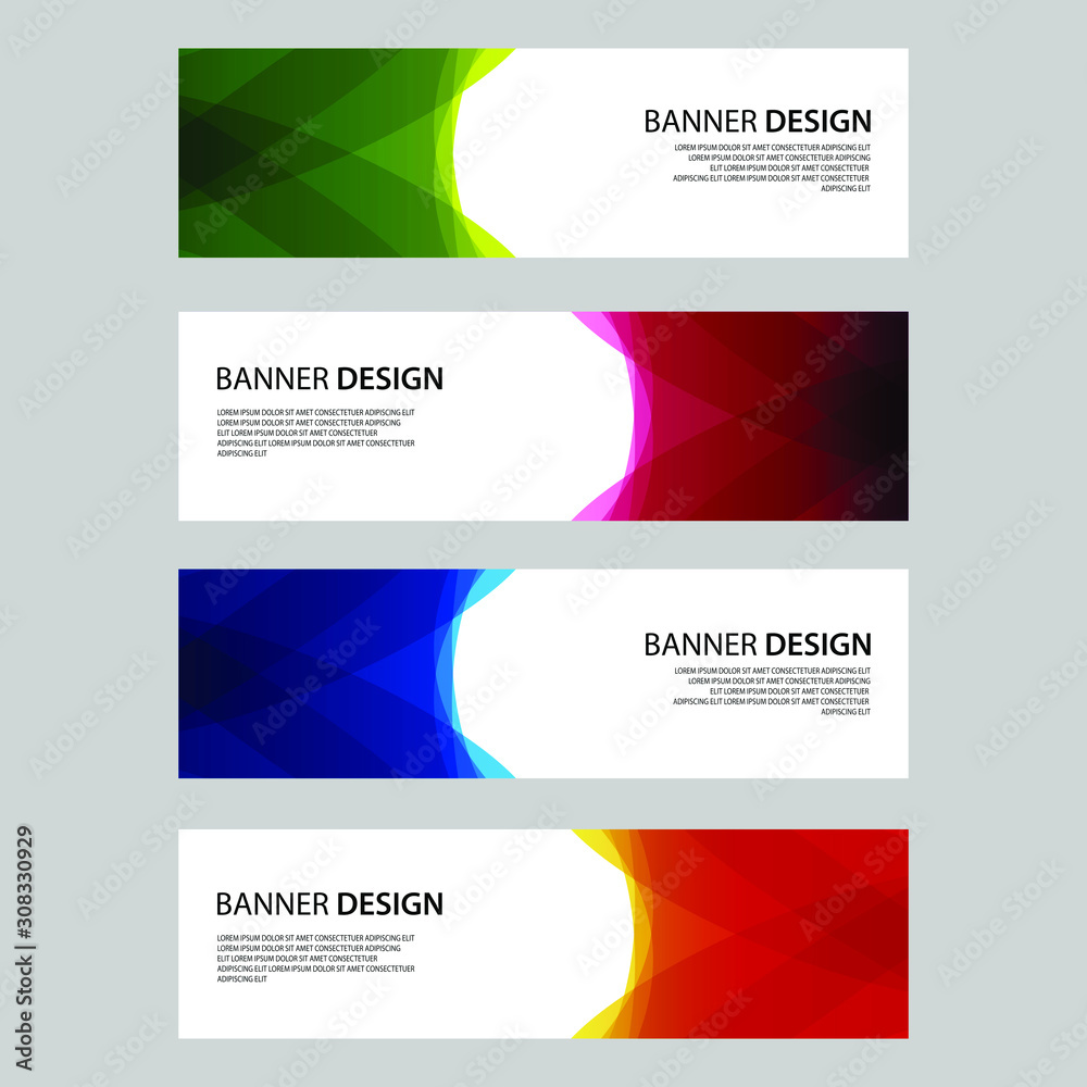 Vector Abstract design banner web template Vector Abstract design banner web template