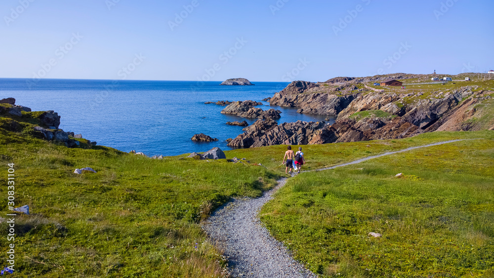 Cape Bonavista, Newfoundland rocky coastline. Cape Bonavista, Newfoundland rocky coastline.