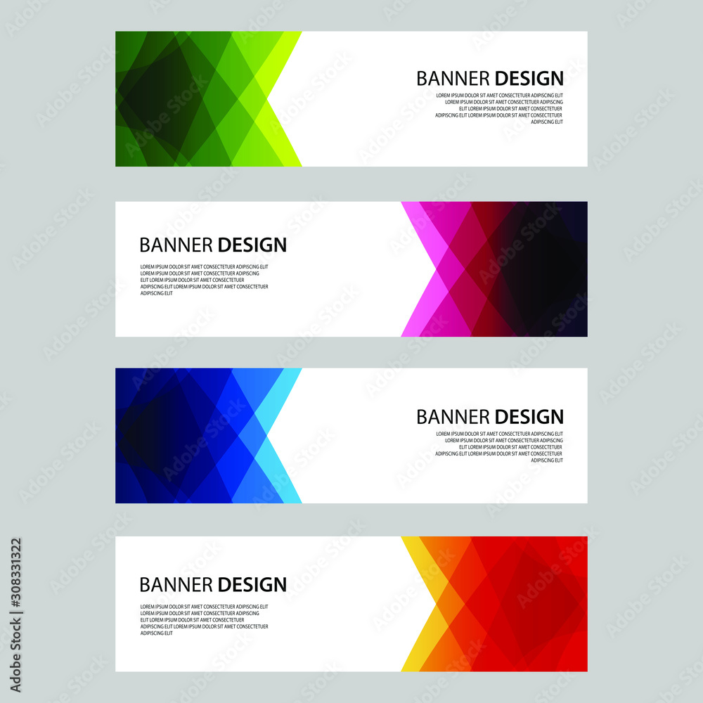 Fototapeta premium Vector Abstract design banner web template