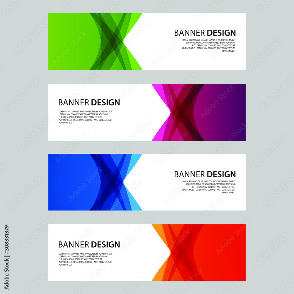 Fototapeta premium Vector Abstract design banner web template