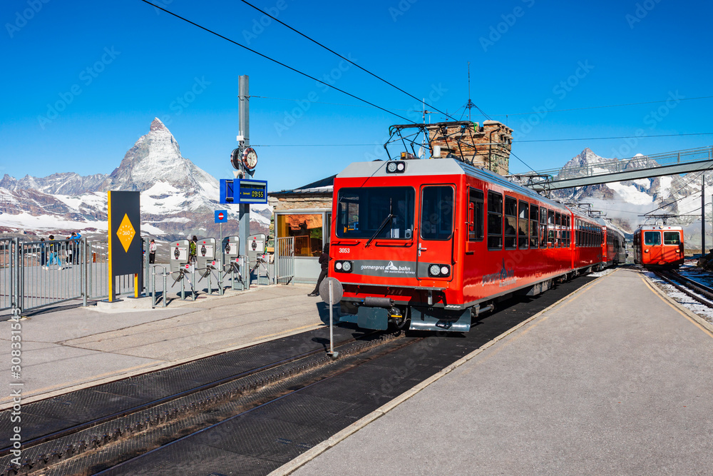 Gornergrat Bahn Railway Train, Zermatt