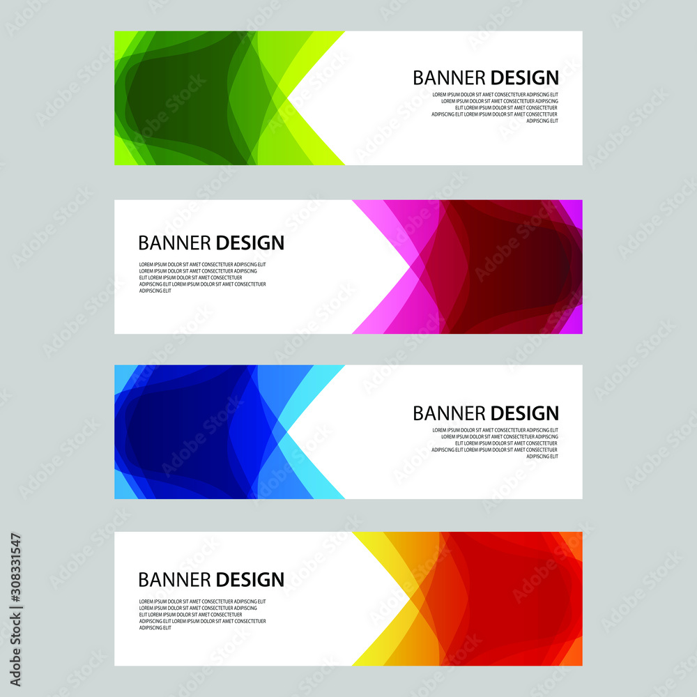Fototapeta premium Vector Abstract design banner web template