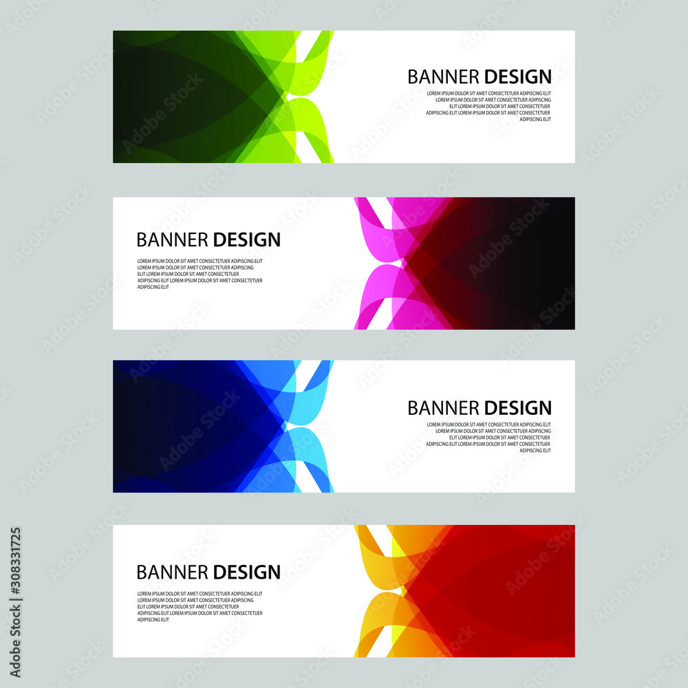 Vector Abstract design banner web template Vector Abstract design banner web template